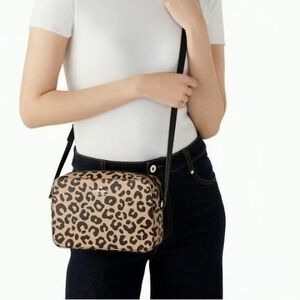 Kate Spade Harper Crossbody Bag Leopard NWT